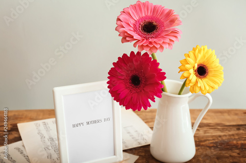 Vase with beautiful flowers...