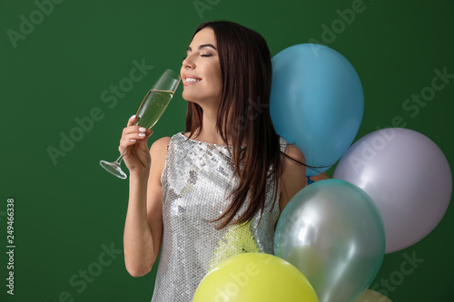 Beautiful young woman with ...