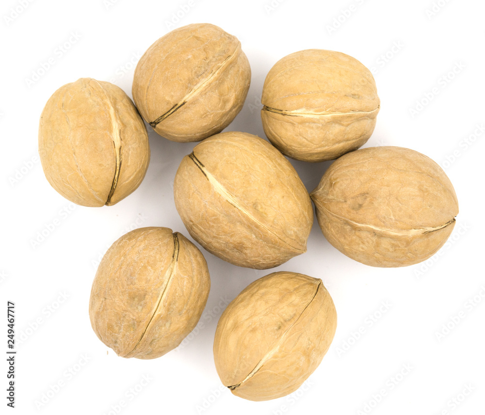 Walnuts isolated on white background Walnuts isolated on white background
