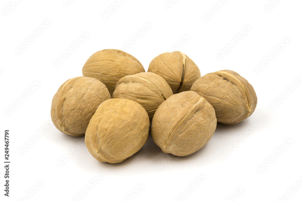 Walnuts isolated on white background Walnuts isolated on white background
