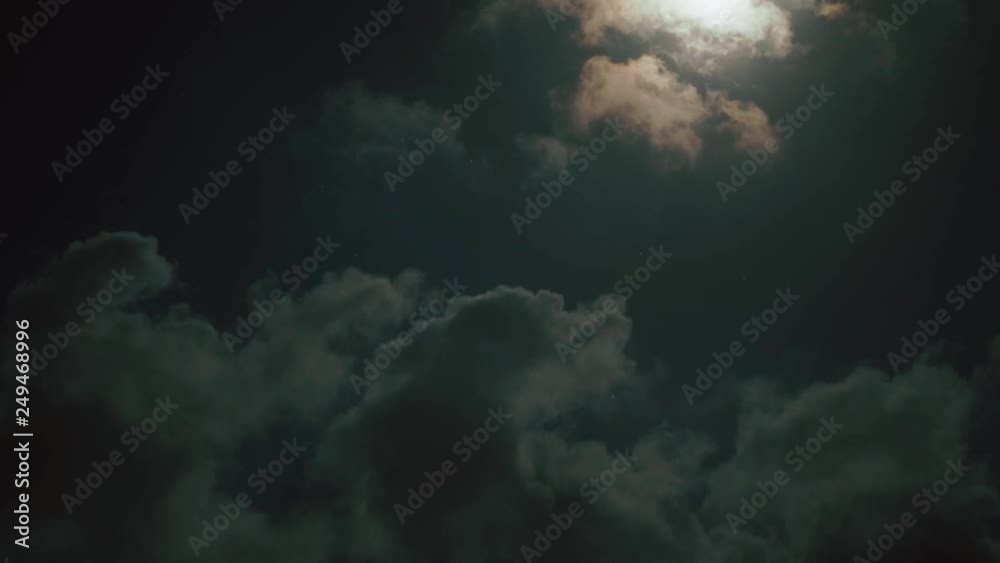 Beautiful Full Moon. Clouds. Beautiful Full Moon. Clouds.