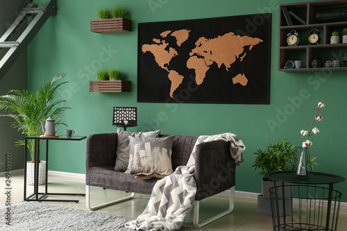 Modern interior of living r...