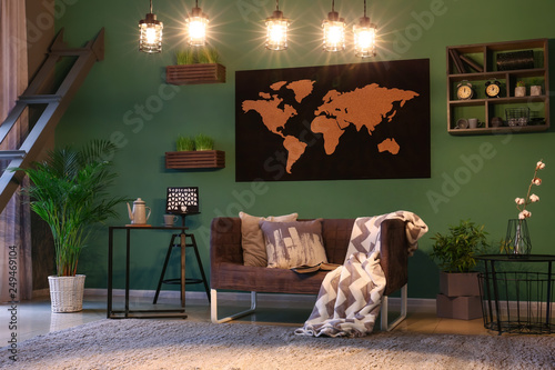 Modern interior of living r...