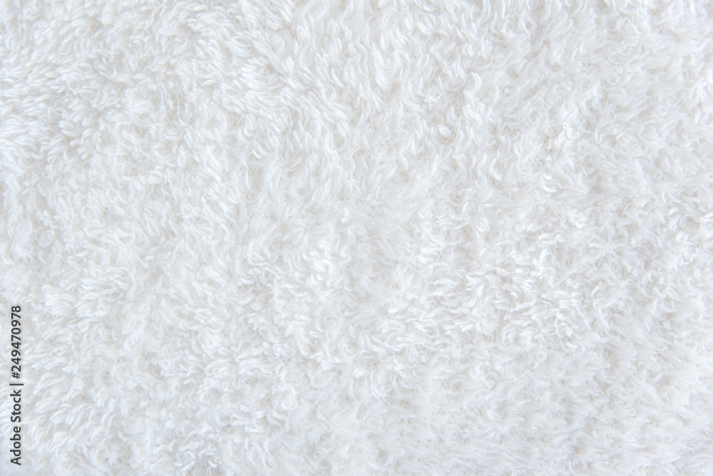 White delicate soft background of plush fabric White delicate soft background of plush fabric