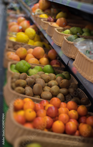 Fototapeta Naklejka Na Ścianę i Meble -  Fruit on the counter of the store.