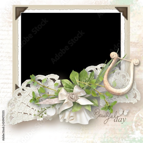 encadrement scrapbooking fête