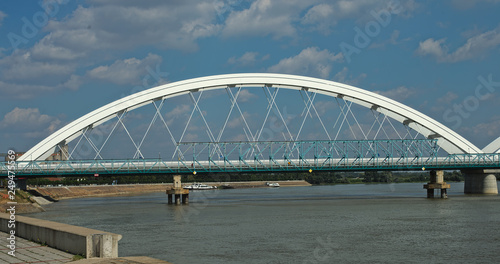 New bridge over Danube in Novi Sad, Serbia © Zeljko