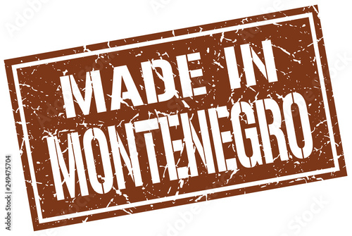 made in Montenegro stamp