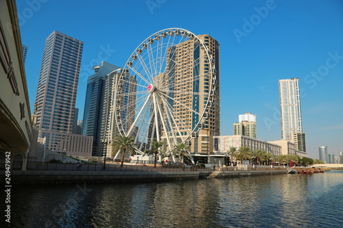 Photos Ferris wheel near Al Qasba canal in Sharjah city, United Arab Emirates