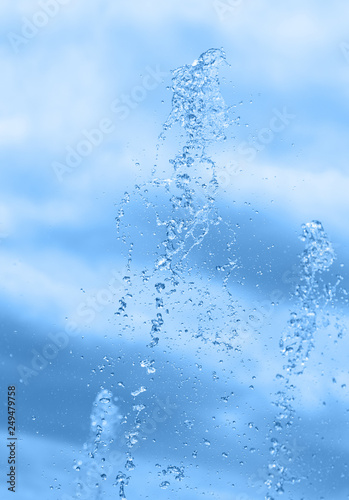 water fountain against the sky