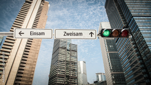 Schild 393 - Zweisam photo