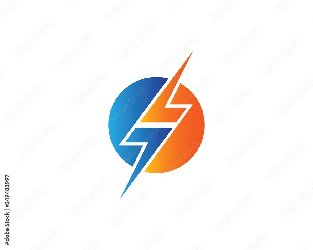flash power thunder illustration vector flash power thunder illustration vector