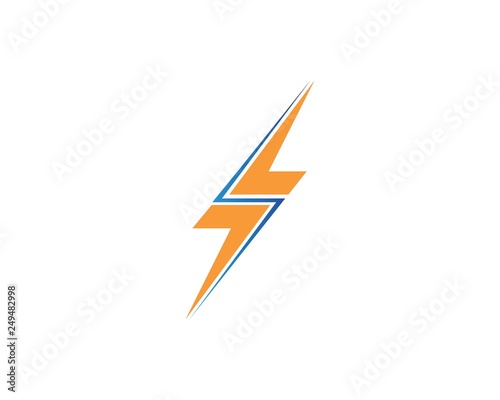 flash power thunder illustration vector