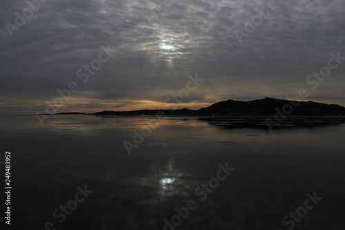 sunset in swedish archipelago