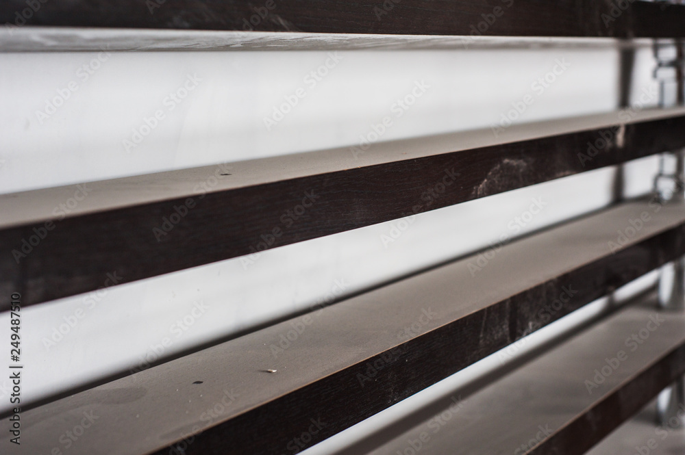 Wooden Rack side on white background