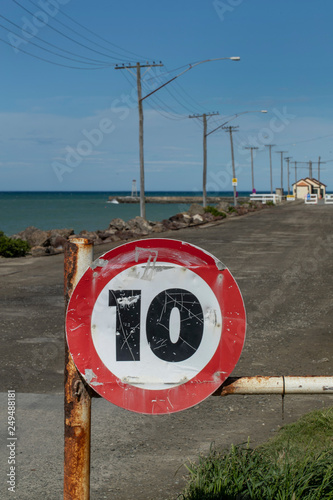 Omaru New Zealand. Jetty. Harbour photo