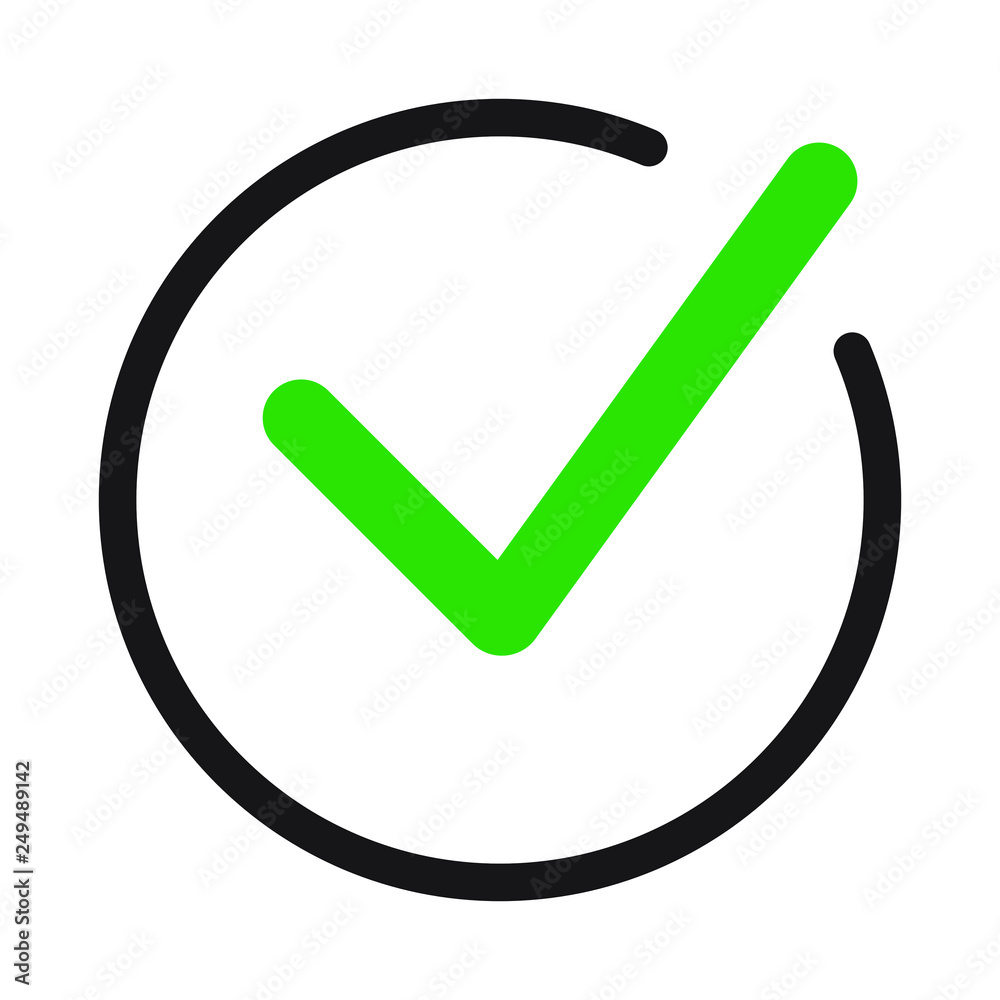 Tick icon vector symbol, checkmark isolated on white background. Check list button icon. Check mark icon in square sign. Tick icon vector symbol, checkmark isolated on white background. Check list button icon. Check mark icon in square sign.