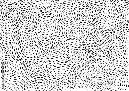 Ink grunge pattern. Hand drawn brush background. Vector illustration.