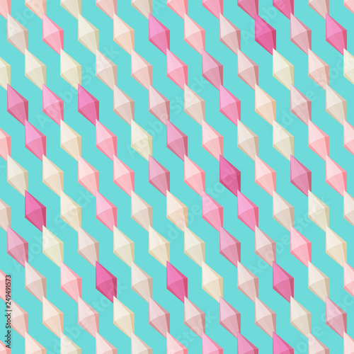 Seamless diagonal pattern. Multicolored background with geometric stripes.