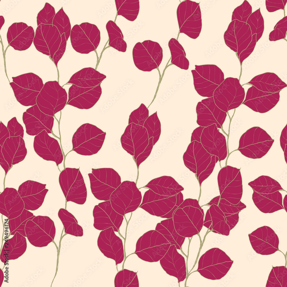 Beautiful seamless floral pattern background.