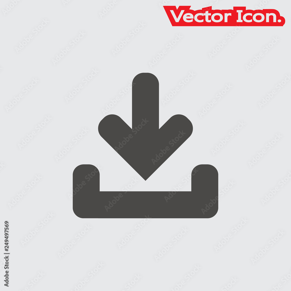 Download files icon isolated sign symbol and flat style for app, web and digital design. Vector illustration. Download files icon isolated sign symbol and flat style for app, web and digital design. Vector illustration.