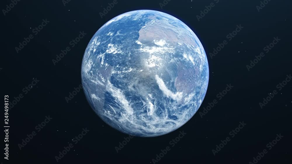 The Planet Earth Top View The Planet Earth Top View