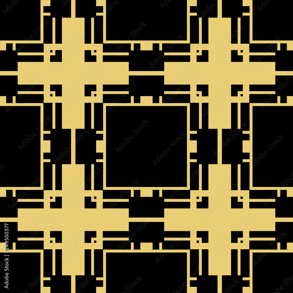 Obraz premium Vector modern geometric tiles pattern. Abstract geometric art deco seamless luxury background