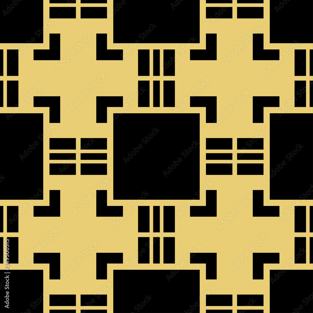 Obraz premium Vector modern geometric tiles pattern. Abstract geometric art deco seamless luxury background