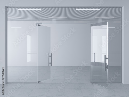 Photography Glass partition and doors in hall