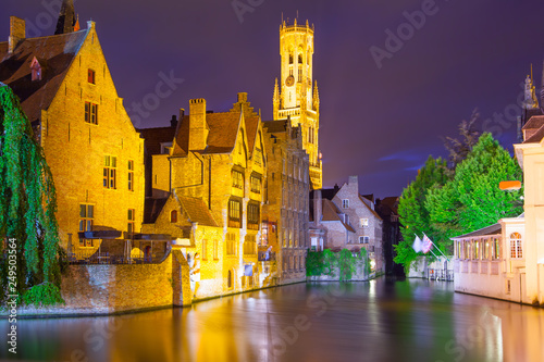 Quay of the Rosary in Bruges Fototapeta