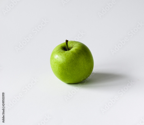 Green Apple on a white background