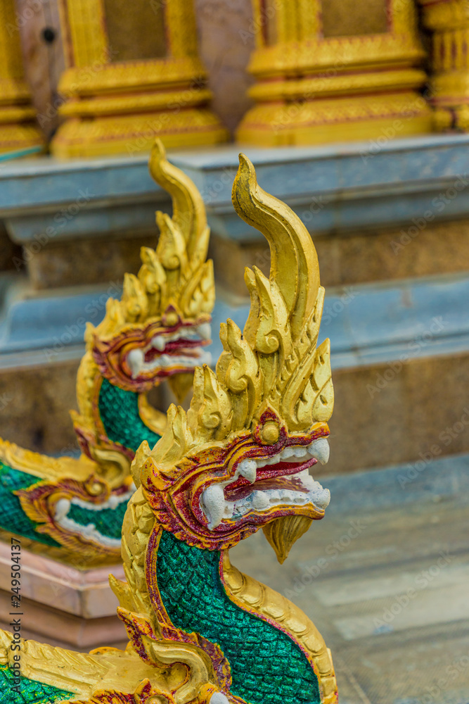 Fototapeta premium Chalong Temple in Thailand in Asia