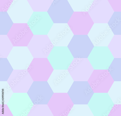 Seamless hexagon pattern. Vector illustration