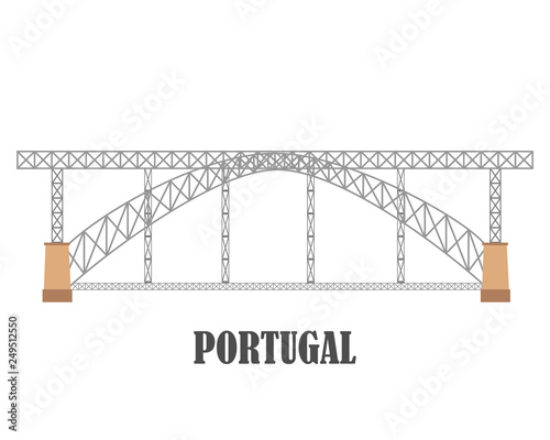 Dom Luis I Bridge, Porto. Portugal landmark