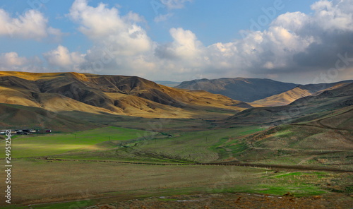 Mountain landscape from the northern region of Azerbaijan