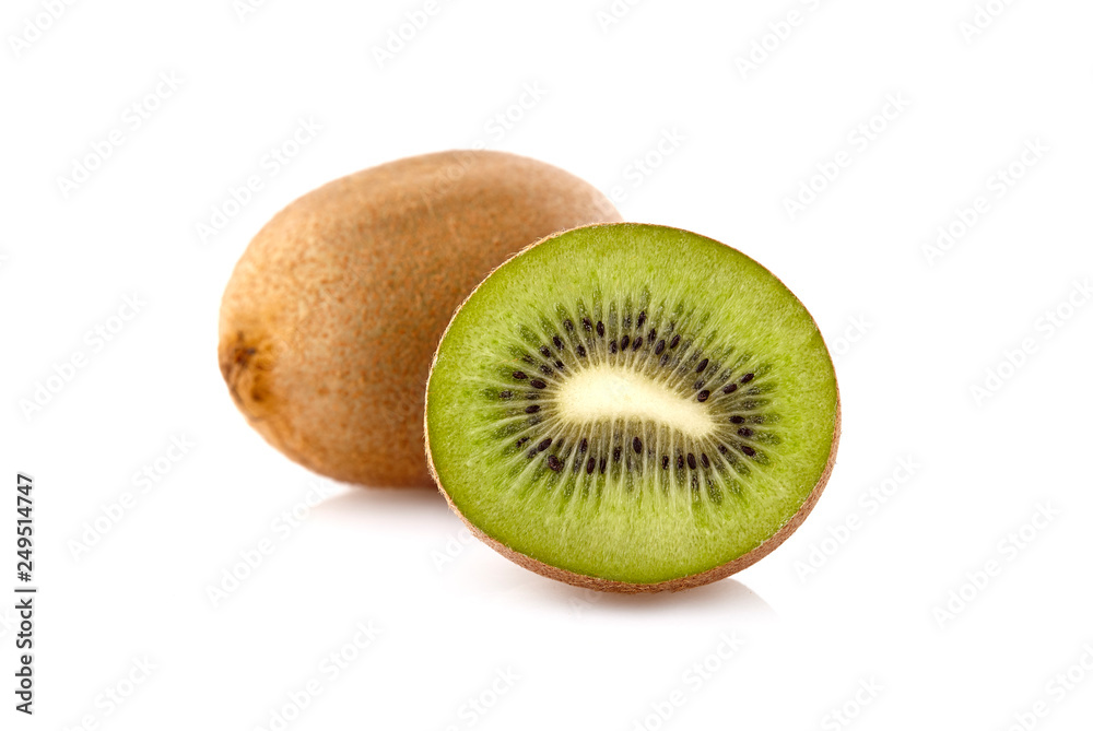 kiwi  on the white background