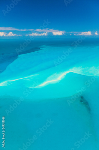 Aerial view, Eleuthera, Bahamas, America