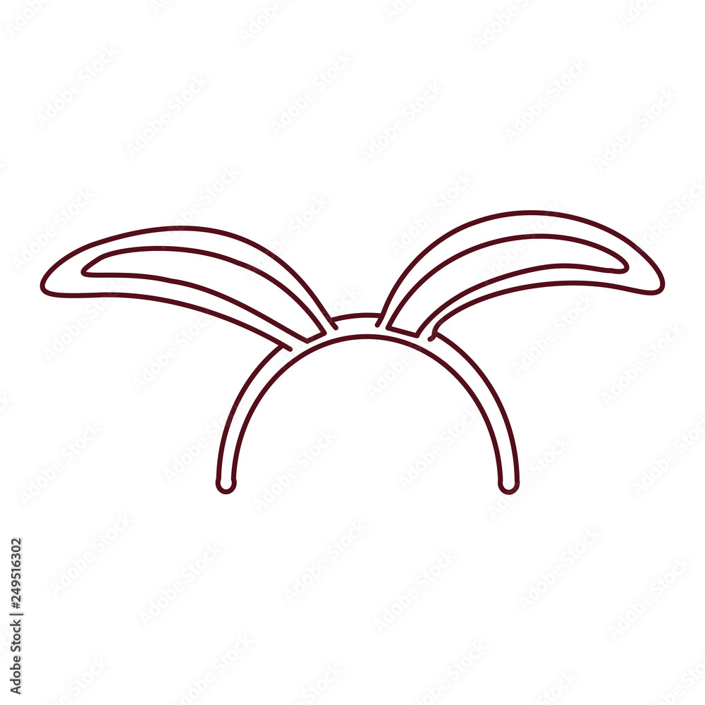 rabbit ears isolated icon