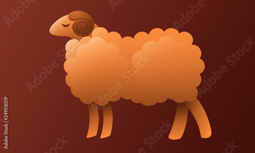 Logo is a stylized image of a sheep