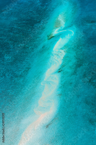 Aerial view, Eleuthera, Bahamas, America