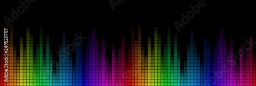 Background with sound scale. 