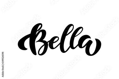Bella lettering photo