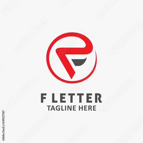 Letter F logo design