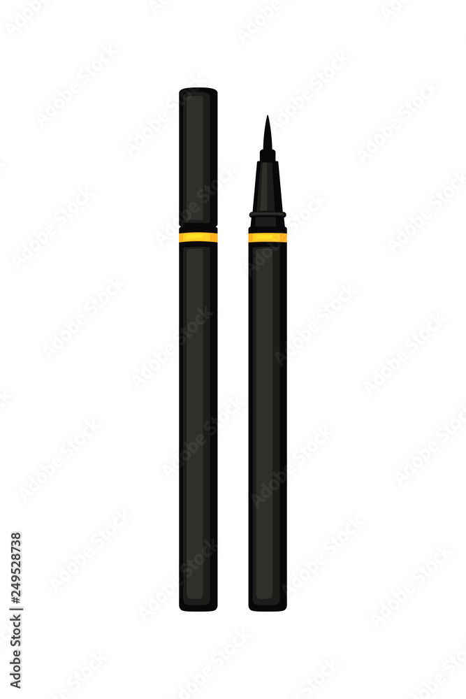 Cartoon black waterproof eyeliner pen