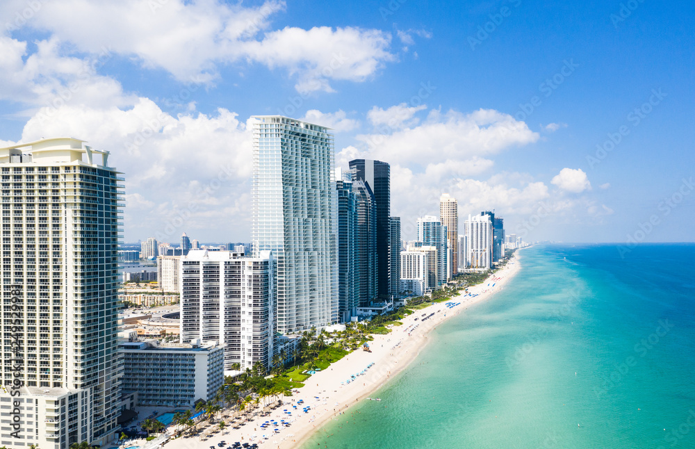 Naklejka premium Plaża Miami