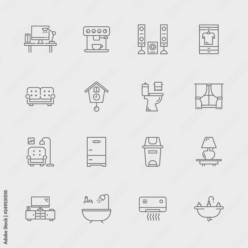 House Appliances Icon Set