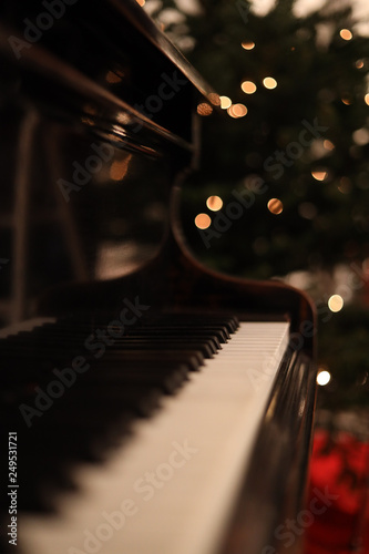 Canvas Print Christmas Piano