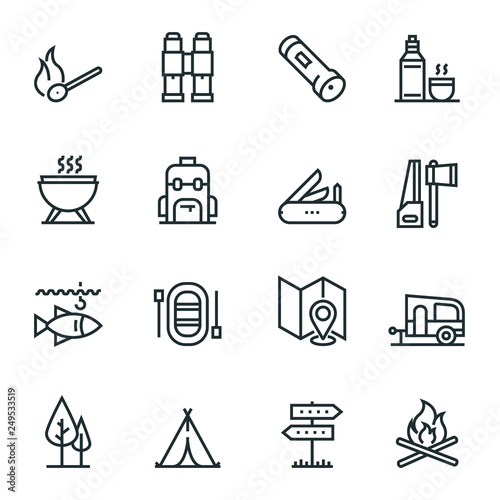 Outdoor Recreation Icon Set