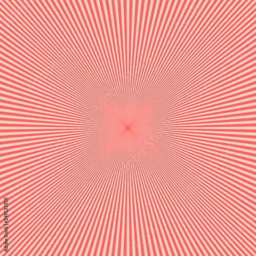 Abstract pink sunbeams background. Vector illustration.