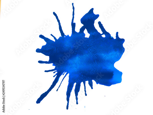 Blue Paint Splatter